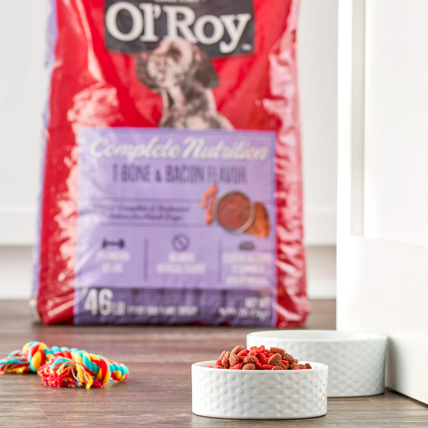 Ol' Roy Complete Nutrition T-Bone & Bacon Flavor Dry Dog Food - Imagen 2