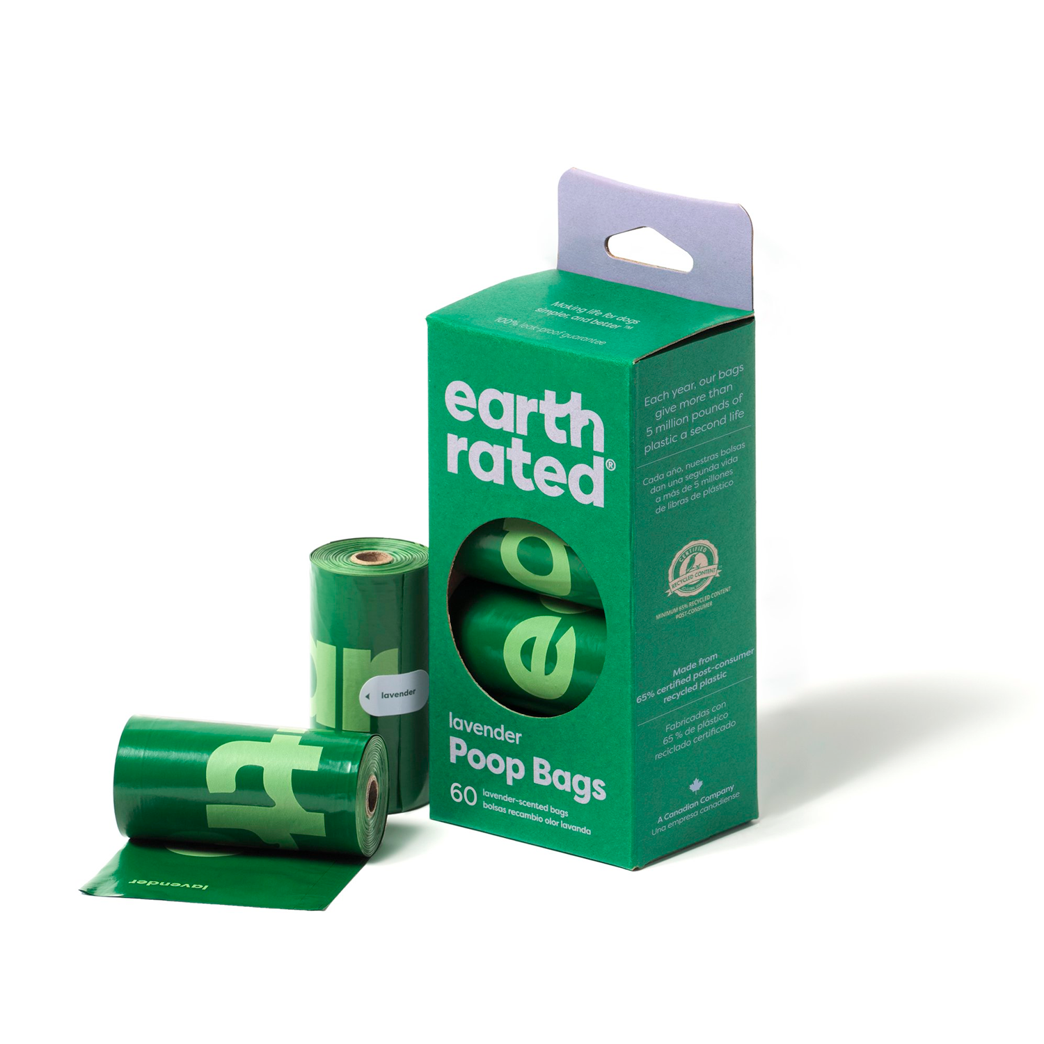 Earth Rated 60 Bags on 4 Rolls - Lavender - Imagen 2