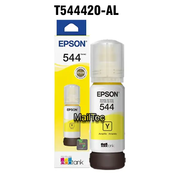 botella de tinta epson t544420-al yellow original
