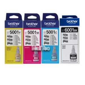 kit de tinta brother bt6001bk negro y bt5001 colores cmy dcp-t700w, dcp-t720w original