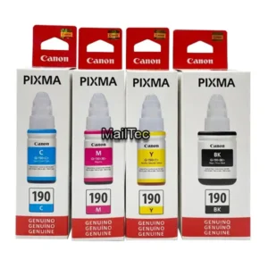 kit de tinta canon gi-190 negro y colores g3100, g3110, g4110 original