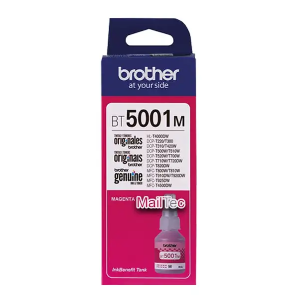 tinta brother bt5001m magenta dcp-t520w, dcp-t710w, mfc-t920dw, t4500dw