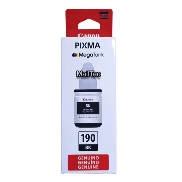tinta canon gi-190bk negro g3100, g3110, g4110 original