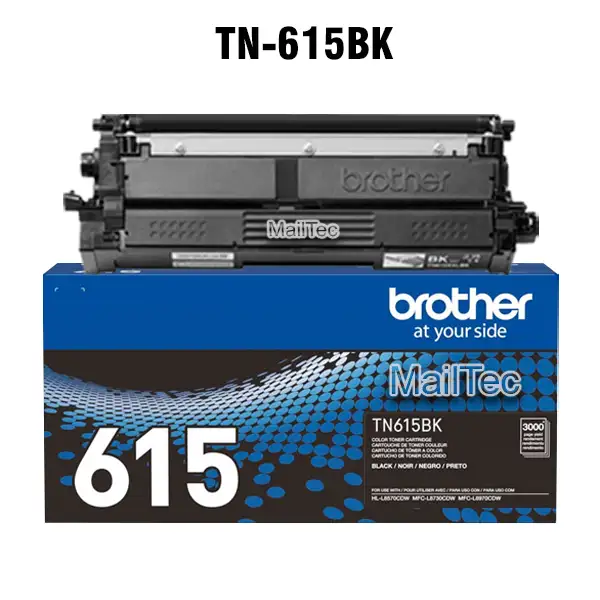 cartucho de toner Brother tn-615bk negro HL-L8570CDW, MFC-L8970CDW, DCP-L8630CDW