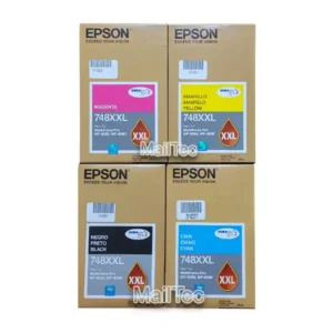 kit de tinta epson t748xxl negro y colores WF-6090, WF-6590, WF-8090, WF-8590 original