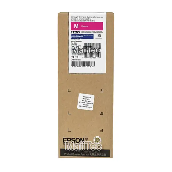 tinta epson t12n300 magenta workfroce pro EM-C800, EP-C800 original