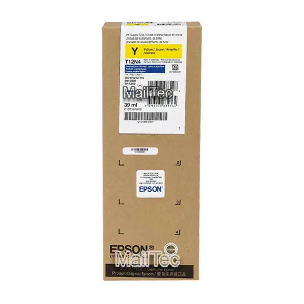 tinta epson t12n400 yellow workfroce pro EM-C800, EP-C800 original