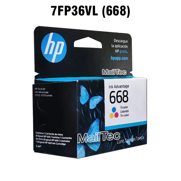 Tinta HP 668 7FP36VL Color DeskJet Ink Advantage 2900, 2970, 2975, 4375, 6575, 6578 Original - Imagen 2