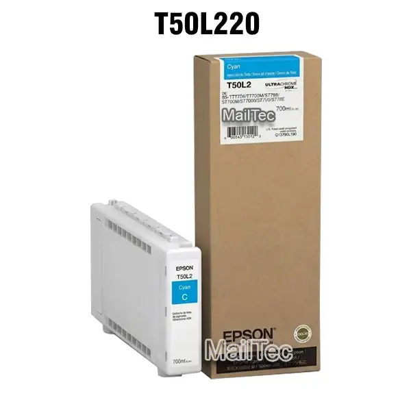 cartucho de tinta epson t50l2 cyan SureColor T5770DM, T5770DR, T7770D, T7770DM