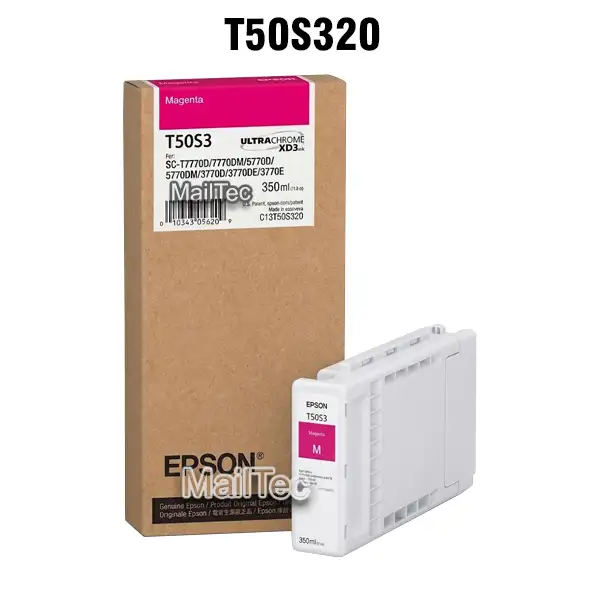 cartucho de tinta epson t50s3 magenta SureColor SC-T7770D, SC-T7770DM, SC-T5770D, SC-T3770D