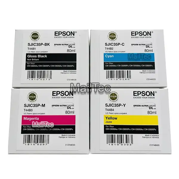 kit de tinta epson SJIC35P CMYK colorworks C6000, C6500 original