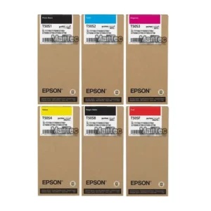 kit tinta epson t50s los 6 colores SureColor sc-T5770DM, T5770DR, T7770D, T7770DM original