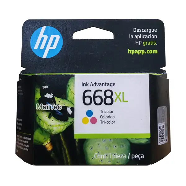 tinta HP 668xl 7FP38VL color DeskJet Ink Advantage 2900, 2975, 4300, 4375, 6500, 6575, 6578 original