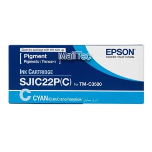 tinta epson C33S020581 cyan SJIC22P ColorWorks c3500, tm-c3500 original