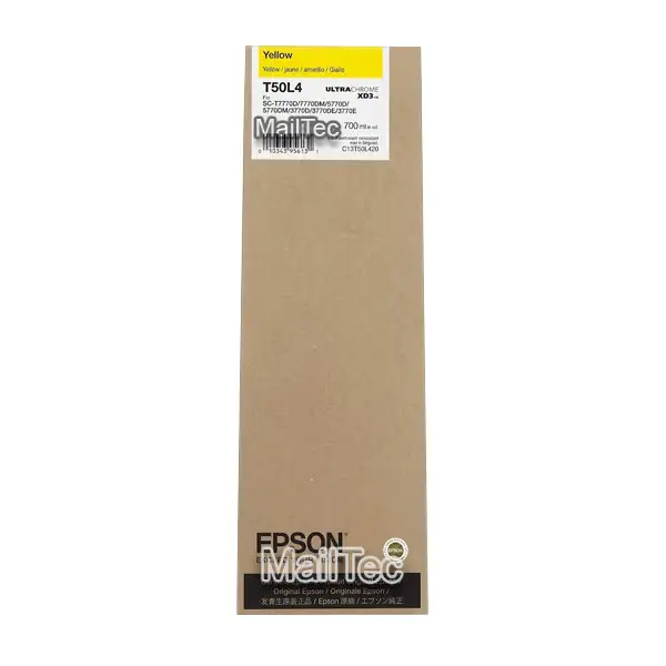 tinta epson t50l420 yellow SureColor T5770DM, T5770DR, T7770D, T7770DM original